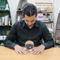 Boule de Cristal sur Socle 100mm