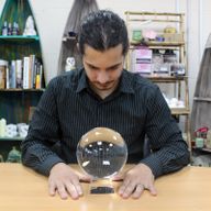Boule de Cristal sur Socle 150mm