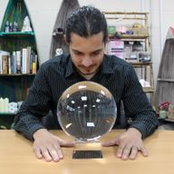Boule de Cristal sur Socle 200mm