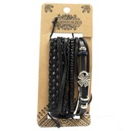 Paquets de Bracelets pour Hommes - Noir (assortis)