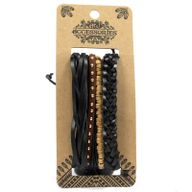 Paquets de Bracelets pour Hommes - Noir (assortis)