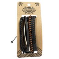 Paquets de Bracelets pour Hommes - Sombre (assortis)