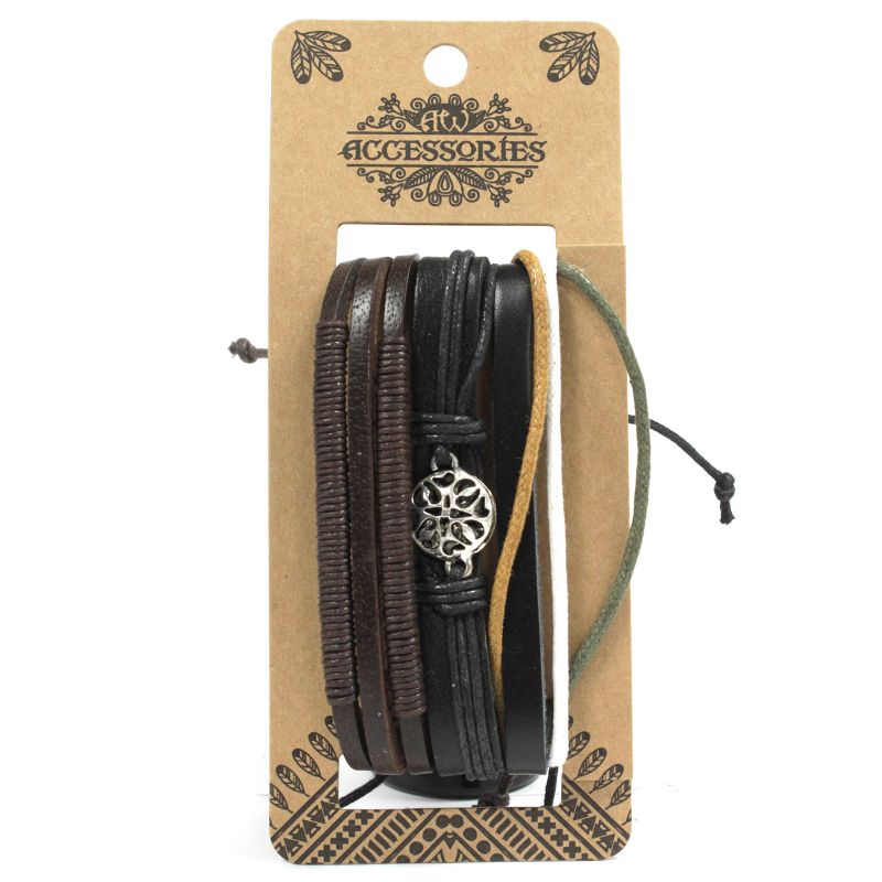 Paquets de Bracelets pour Hommes - Sombre (assortis)