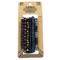 Paquets de Bracelets pour Hommes - Bleu (assortis)