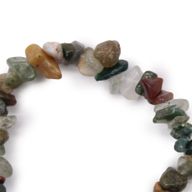 Bracelet en  Éclat de Pierre -  Agate Mousse