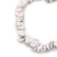 Bracelet en Éclat de Pierre - Jaspe Blanc