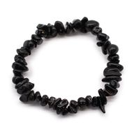 Bracelet en Éclat de Pierre - Agate Noire