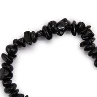 Bracelet en Éclat de Pierre - Agate Noire