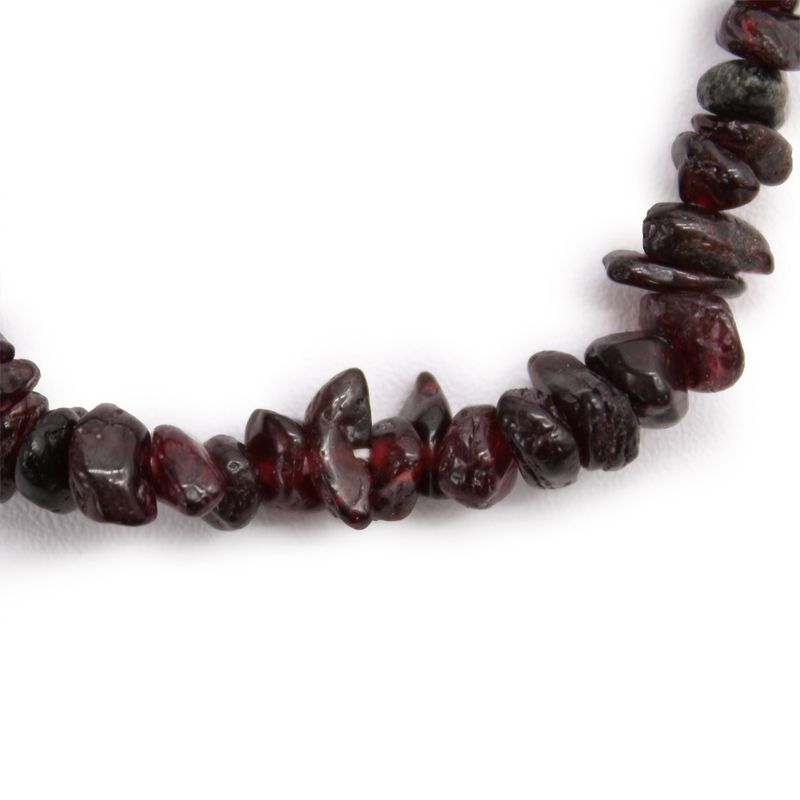 Bracelet en Éclat de Pierre - Grenat Sanguine