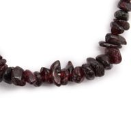 Bracelet en Éclat de Pierre - Grenat Sanguine