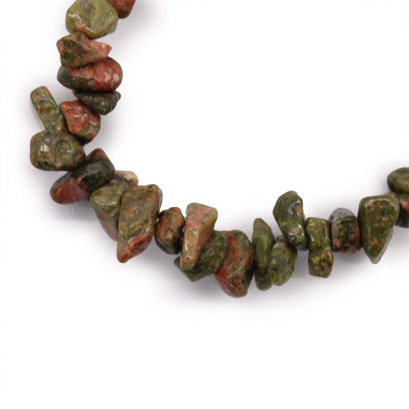 Bracelet en Éclat de Pierre - Jaspe vert