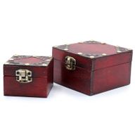 Lot de 2 Boites Carrées Gothiques