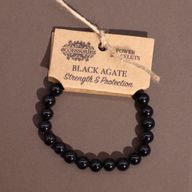 Bracelet de Puissance - Agate Noire