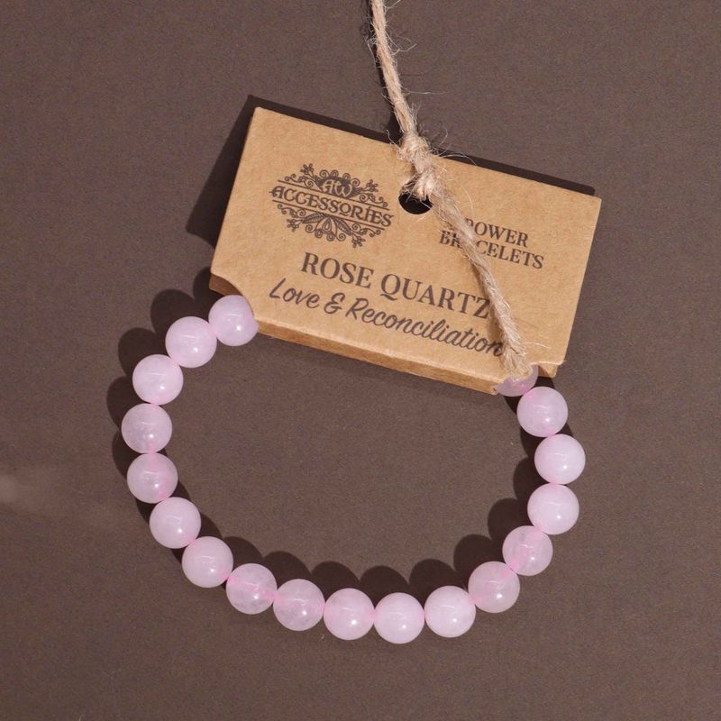 Bracelet de Puissance - Quartz Rose