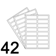Kraft Marron - 42 Étiquettes A4 Bords Ronds -2