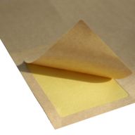 Kraft Marron - 18 Étiquettes A4 Bords Ronds
