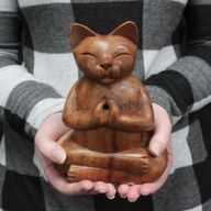 Brûleurs à encens en Bois Chat Yoga - Large