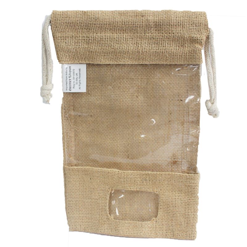 Sacs Jute à fenêtre 25x16cm & poche