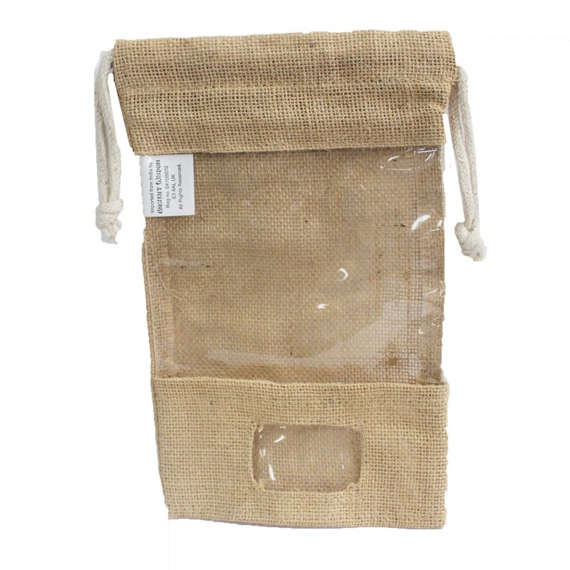 Sacs Jute à fenêtre 25x16cm & poche