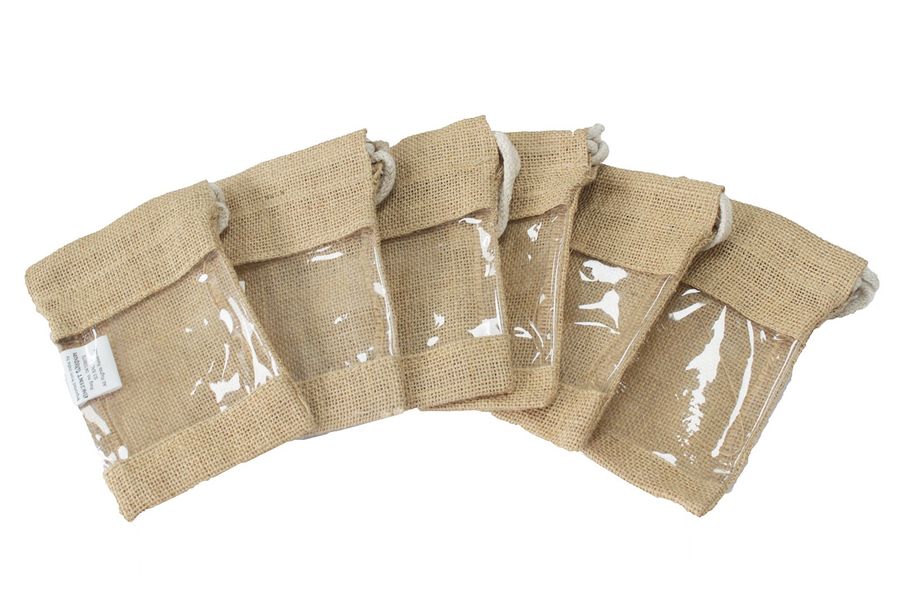 Sacs Jute à fenêtre 16x10cm