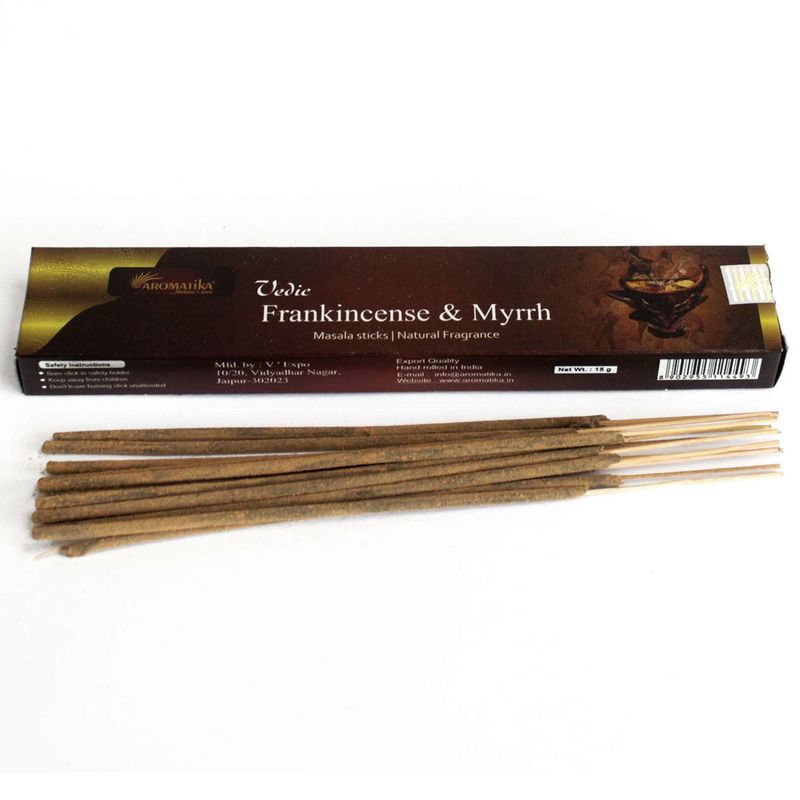 Bâtonnets d'Encens Védique- Encens & Myrrhe