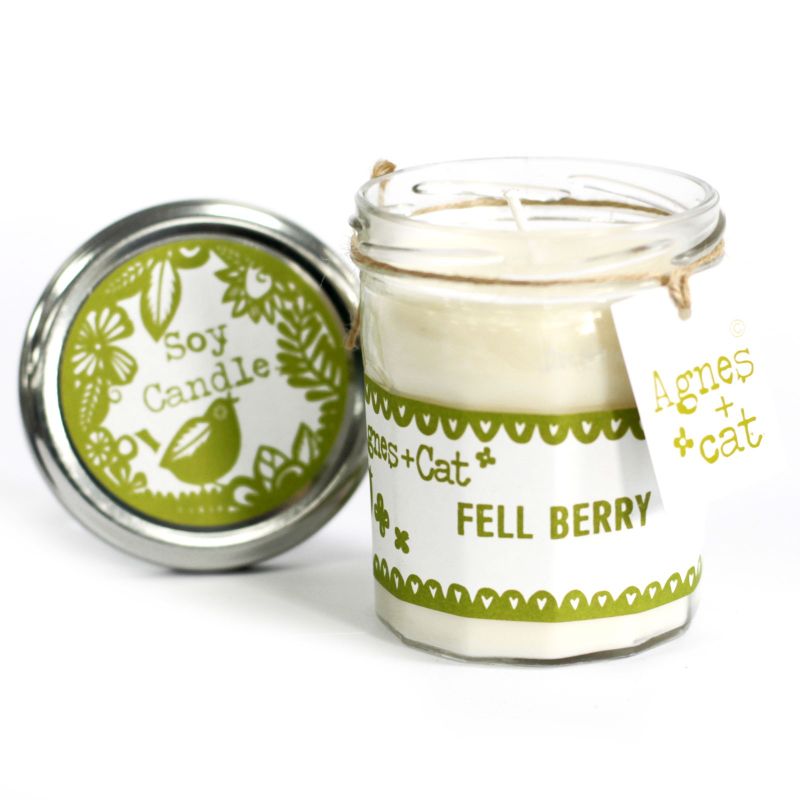 Bougie en Pot de Confiture à la Cire de Soja 220gr - Fell Berry