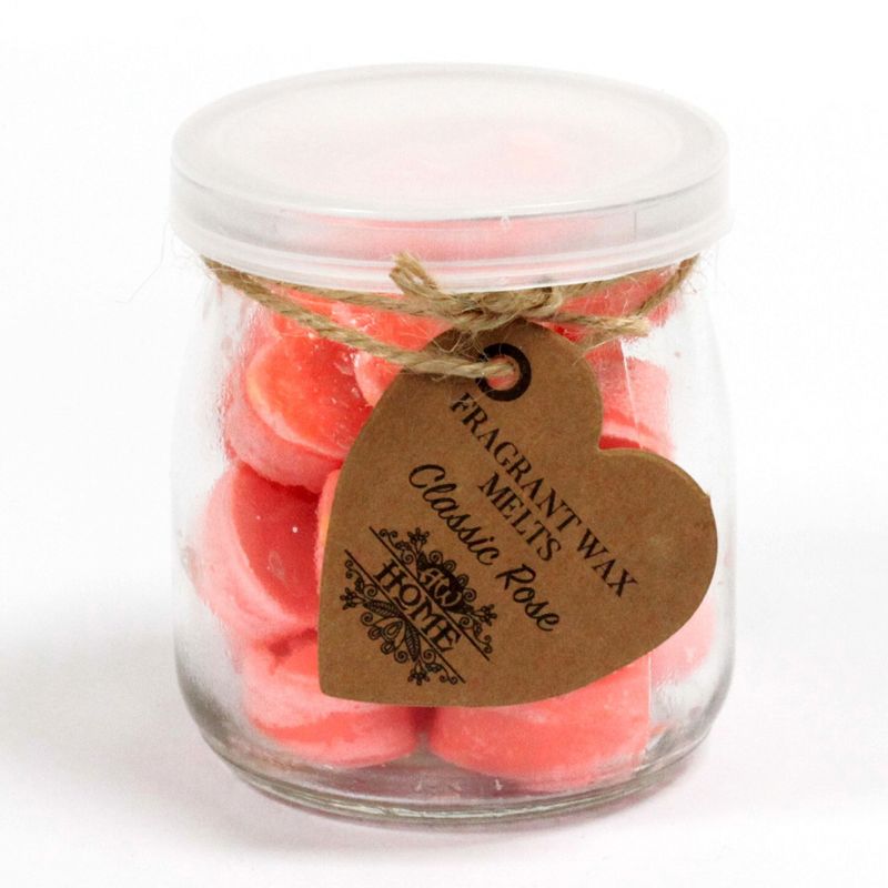 Coeurs Fondants Cire de Soja - Rose Classique