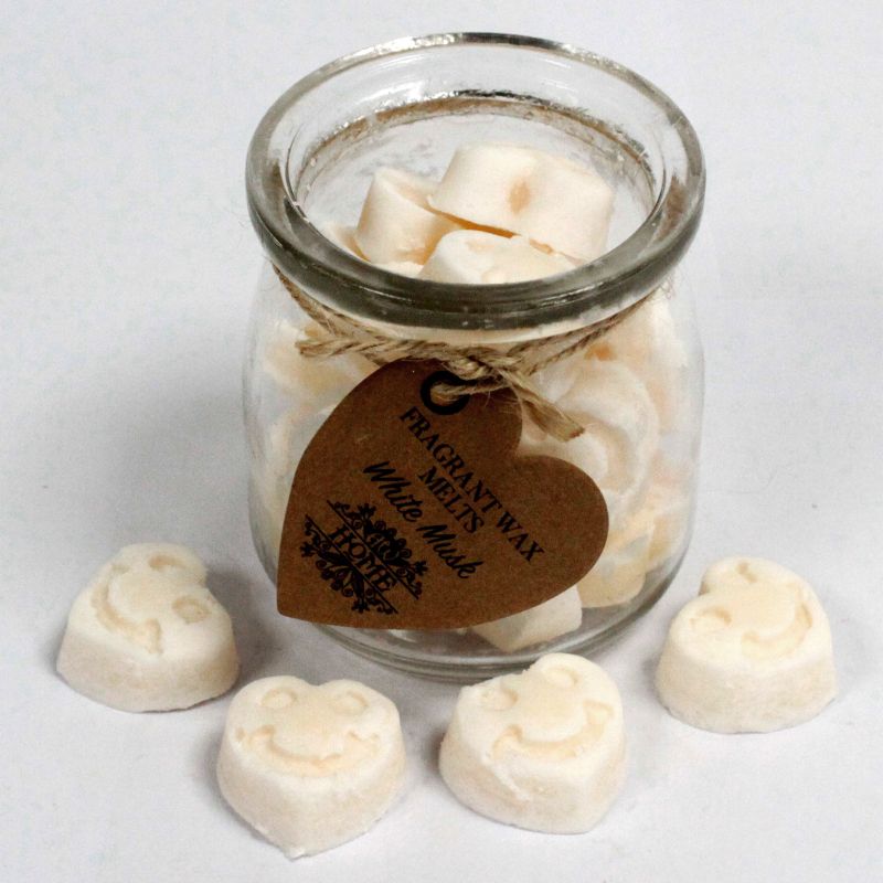 Coeurs Fondants Cire de Soja - Musc Blanc