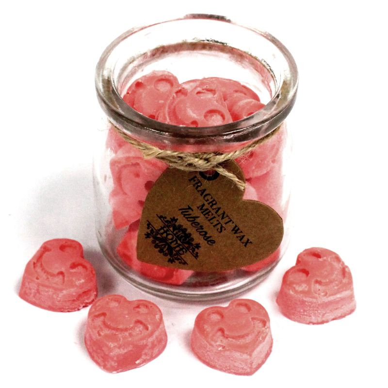 Coeurs Fondants Cire de Soja- Tubéreuse