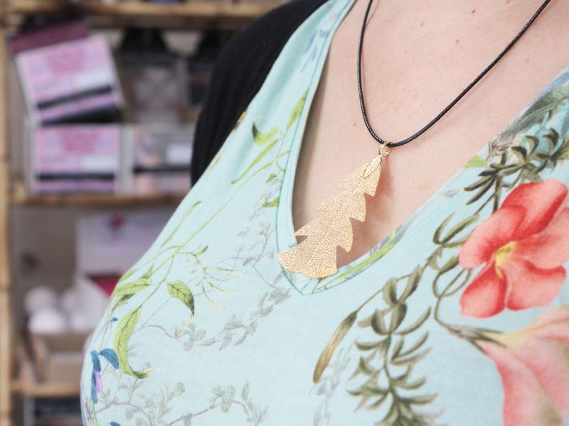 Collier - Sapin des Fêtes Doré