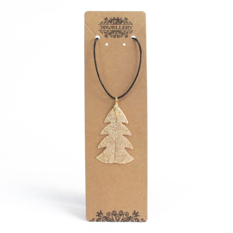 Collier - Sapin des Fêtes Doré