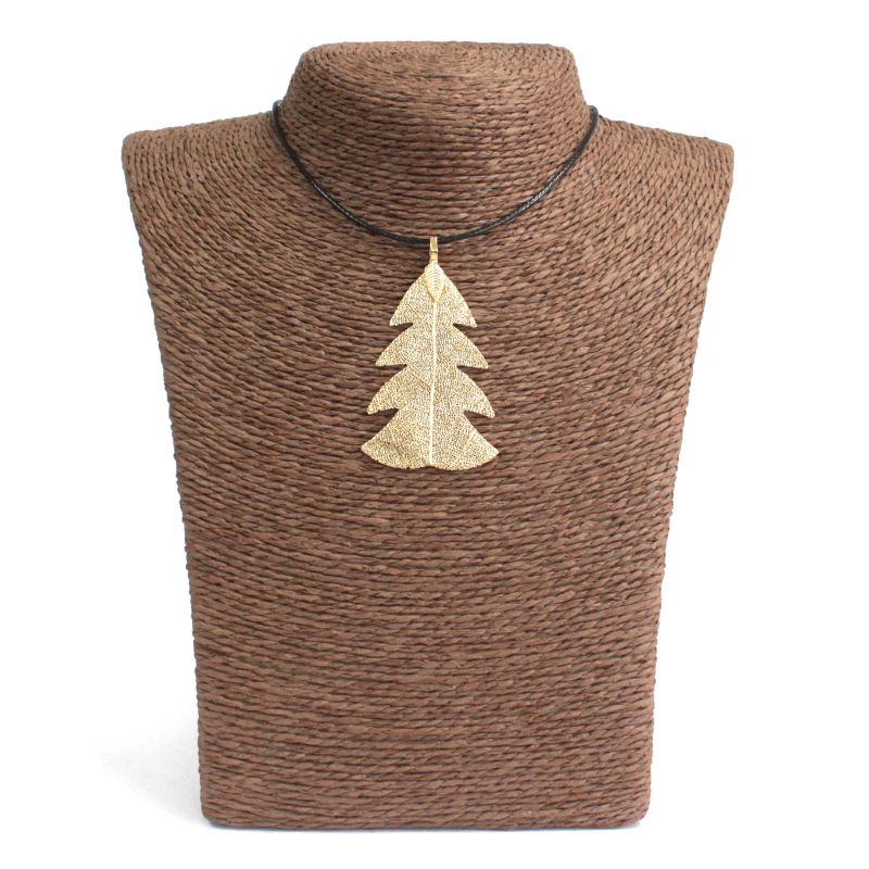 Collier - Sapin des Fêtes Doré