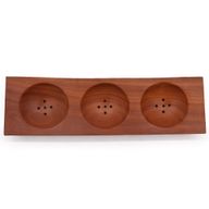 Porte-Savon Acajou 3 compartiments