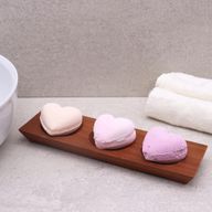 Porte-Savon Acajou 3 compartiments