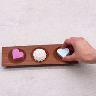 Porte-Savon Acajou 3 compartiments