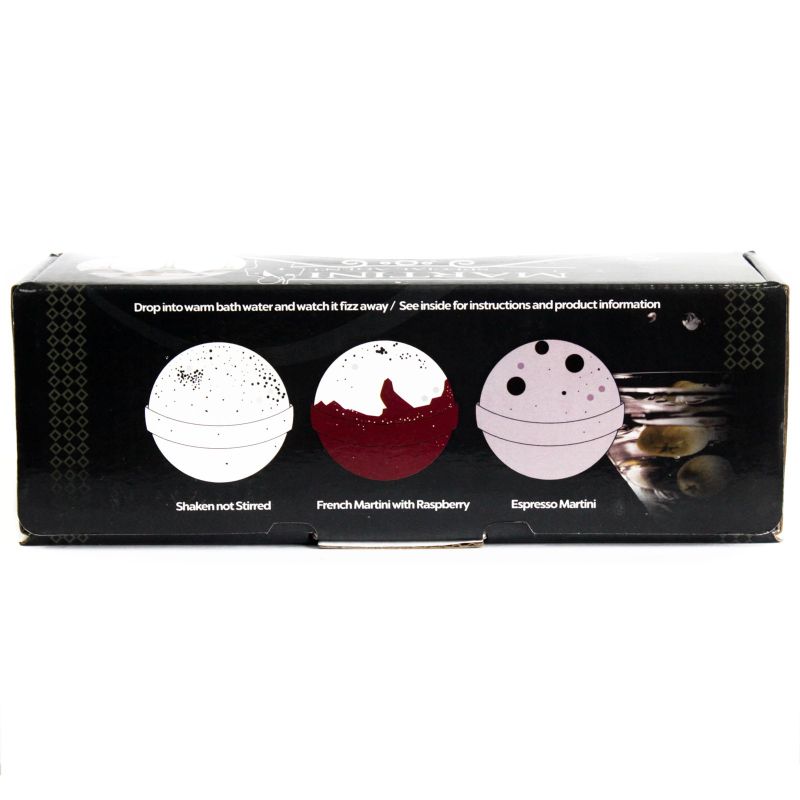 Boite de 3 Bombes de Bain Martini