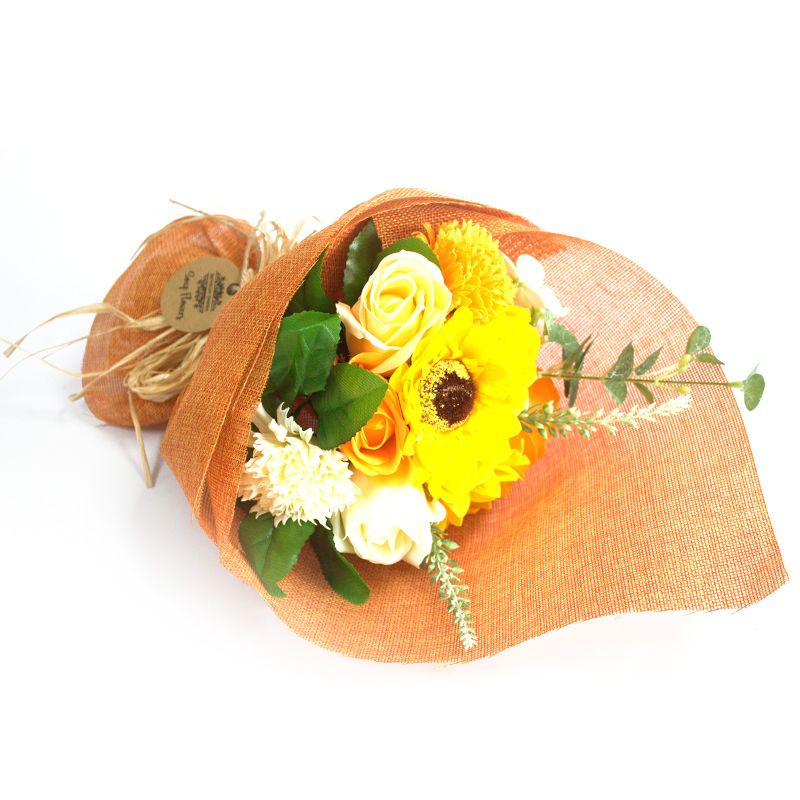 Bouquet de fleurs de savon- Orange