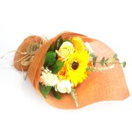 Bouquet de fleurs de savon- Orange