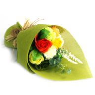 Bouquets de fleurs de savon - Jaune