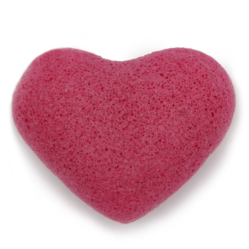Eponge Traditionelle Konjac Coeur - Rose