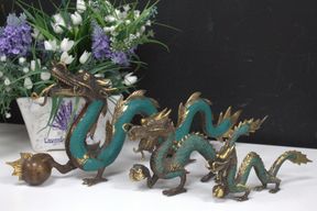 Fengshui - Dragon moye, avec boule - 27cm