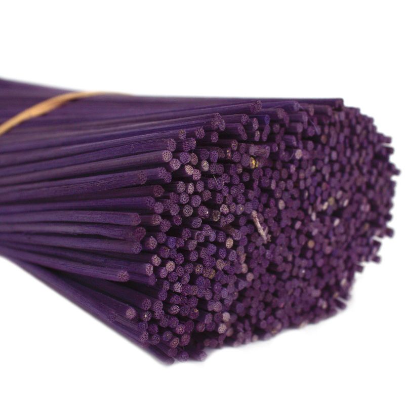 Tiges de Rotin Violettes environ 400/500g - 25cm x 3mm