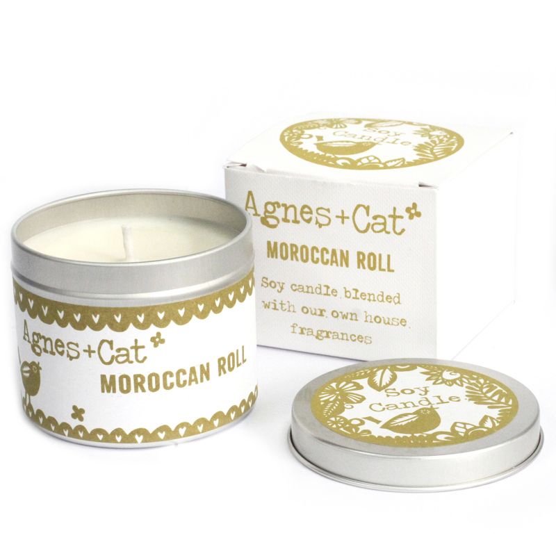 Coffret Cadeau Bougies en Cire de Soja de 200 gr - Rouleau marocain