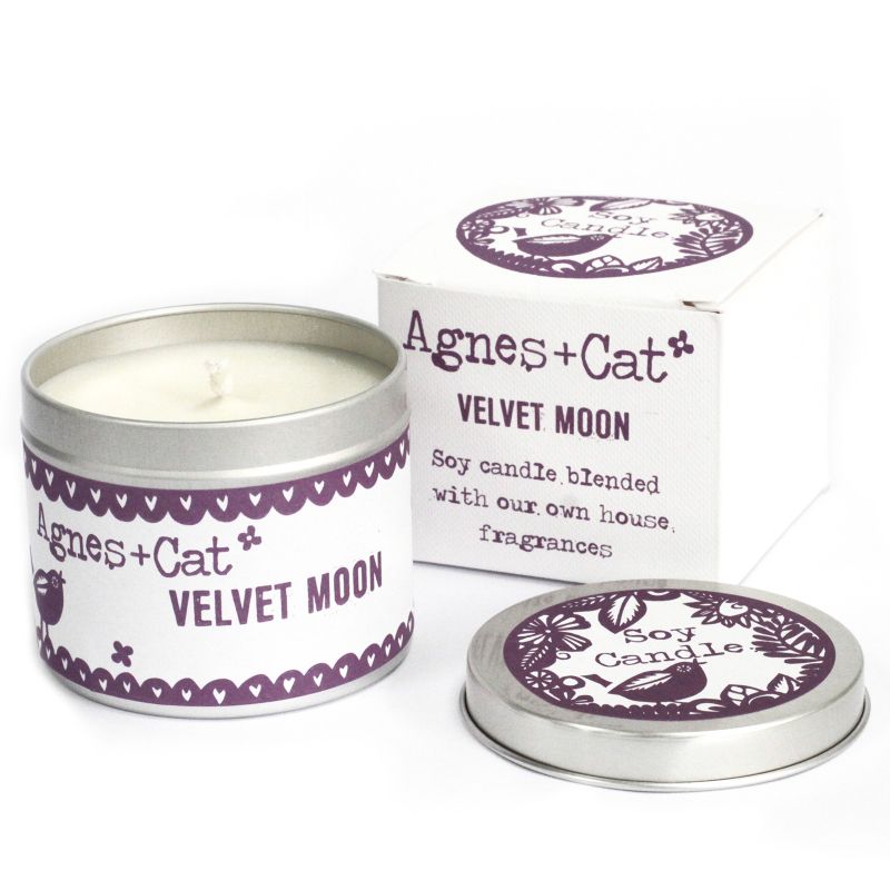 Coffret Cadeau Bougies en Cire de Soja de 200 gr - Lune de velour