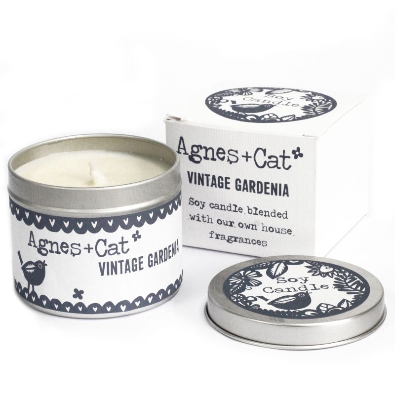 Coffret Cadeau Bougies en Cire de Soja de 200 gr - Jardin vintage