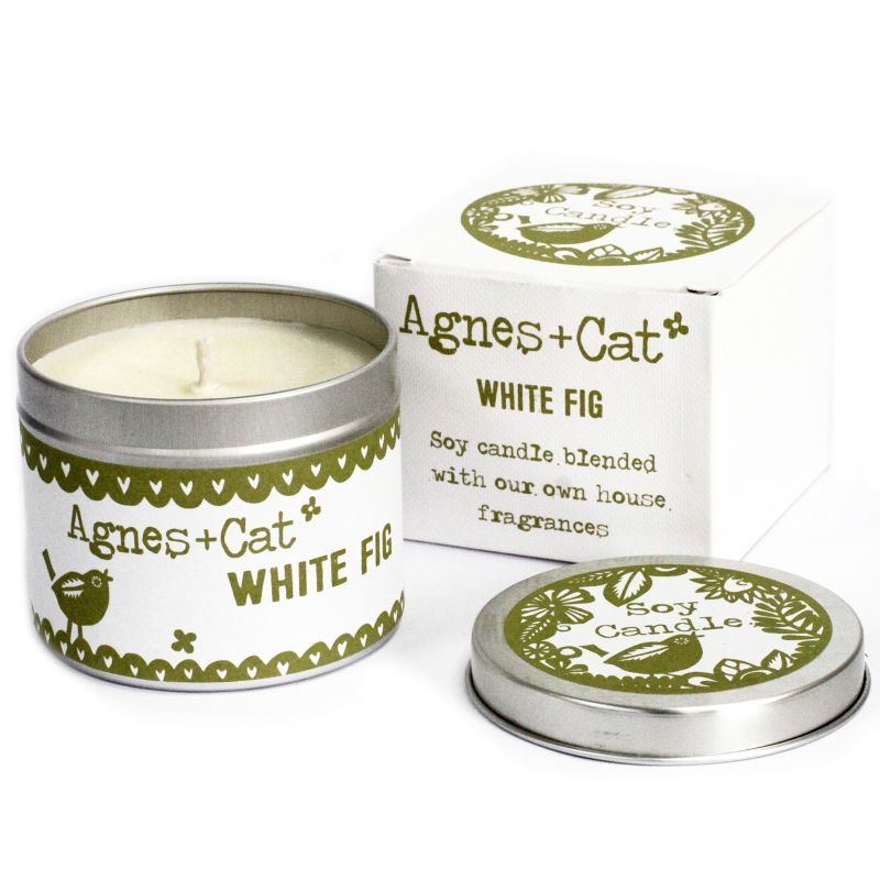 Coffret Cadeau Bougies en Cire de Soja de 200 gr - Figue blanche