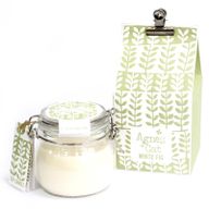 Coffret Cadeau Bougies en Cire de Soja Pot de 400 gr - Figue blanche