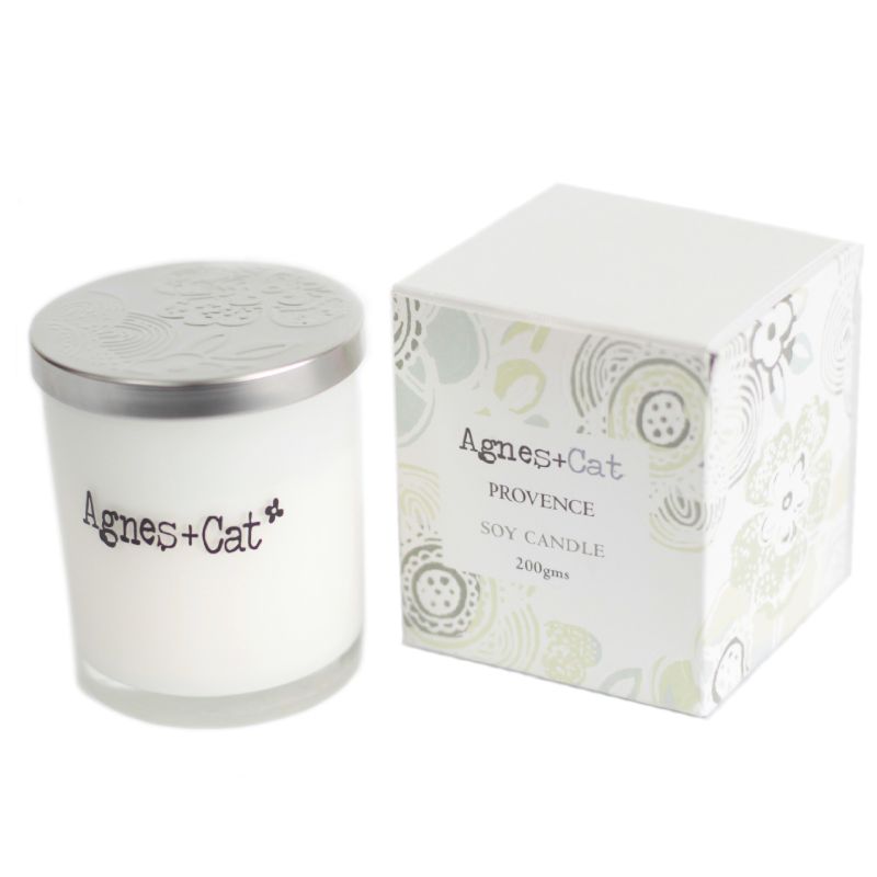 Coffret Cadeau Bougie Votive en Cire de Soja 200 gr - Provence