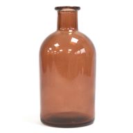 250 mL Bouteilles Diffuseur Antique Ronde - Ambrée (bouchons vendus séparément)