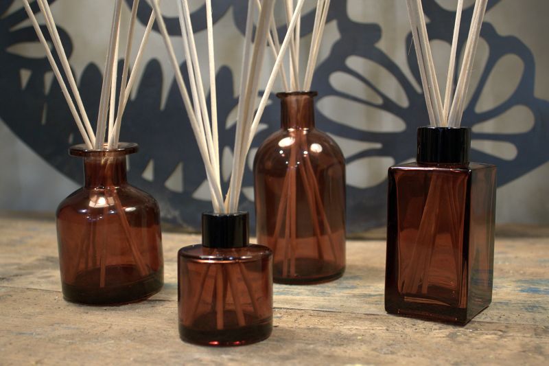 100 mL Bouteille Diffuseur Longue - Ambrée (Bouchons vendus séparément)